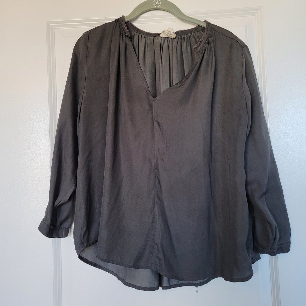 Silky Peasant Blouse